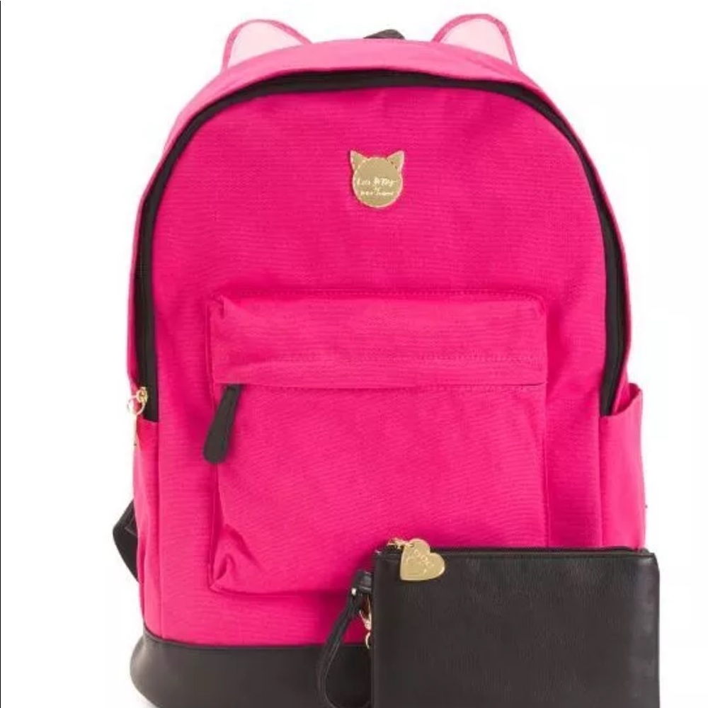💥SALE💥💋Betsey Johnson Lg cat ears backpack